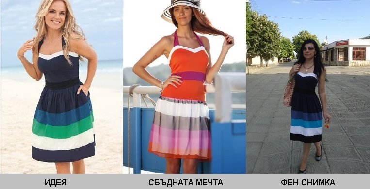 Един от най-харесваните модели рокли за лятото е по идея на наша клиентка, която я получава 100% безплатно като подарък за идеята. Вижте още летни рокли, произведени в България от качествени материи